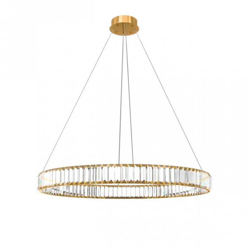Люстра Crystal Ring Gold диаметр 80 Золотой Прозрачное Стекло в Орле | Loft Concept 
