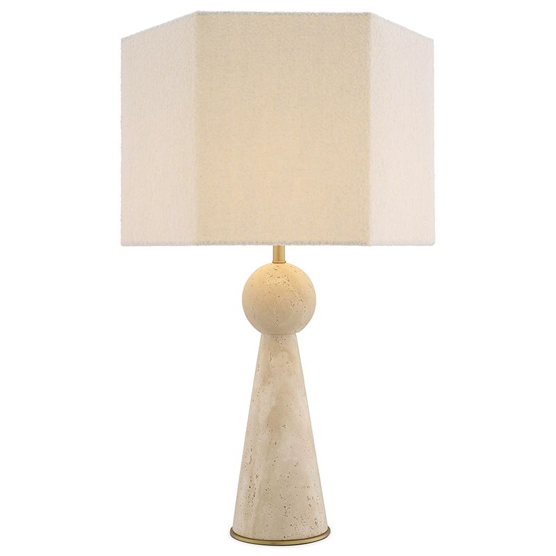 Настольная лампа Eichholtz Table Lamp Novak Белый Бежевый Настольная лампа Eichholtz Table Lamp Novak Белый Бежевый в Орле | Loft Concept