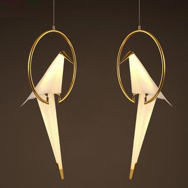 Подвесной светильник Origami Bird Pendant Бежево-серый Подвесной светильник Origami Bird Pendant Бежево-серый в Орле | Loft Concept