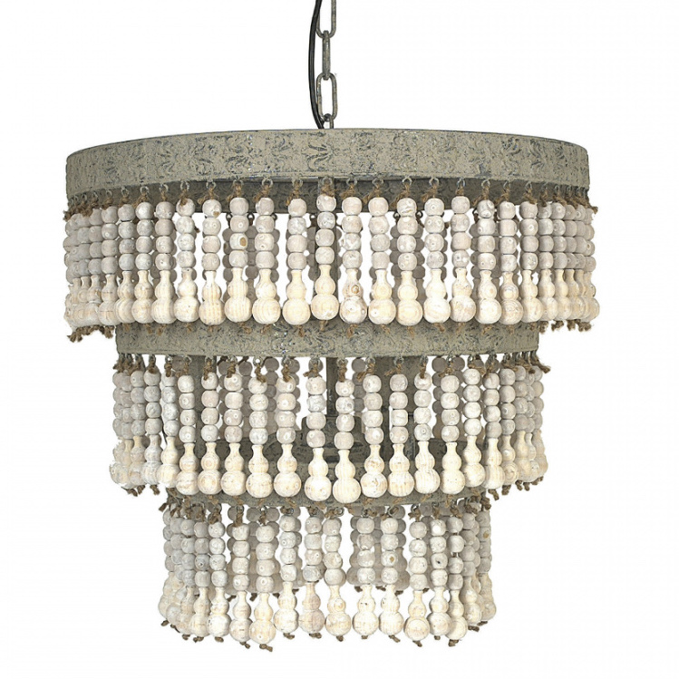 Люстра Bohho chandelier Белый Серый Люстра Bohho chandelier Белый Серый в Орле | Loft Concept