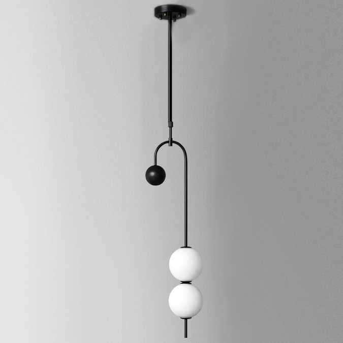 Люстра Balance Beads Superiority Черный Белый Люстра Balance Beads Superiority Черный Белый в Орле | Loft Concept