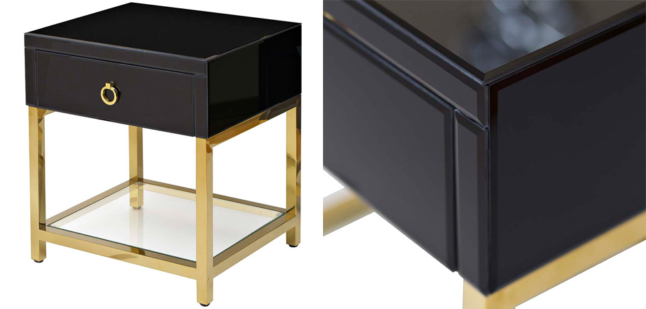Тумба Black Gold Nightstand Тумба Black Gold Nightstand - Loft-Concept в Орле