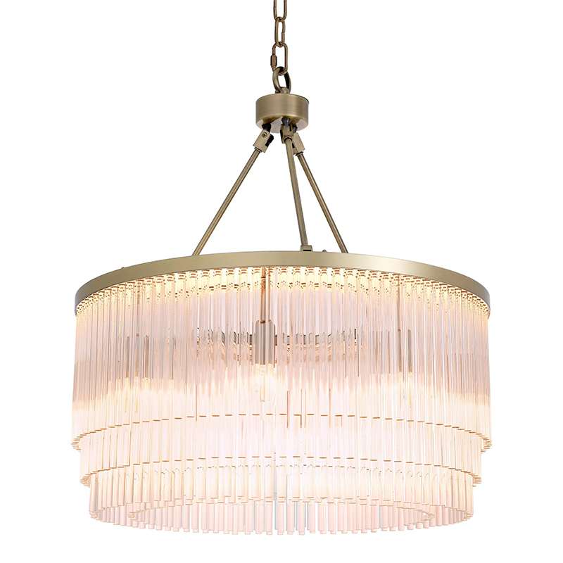 Люстра Eichholtz Hector S Brass Латунь Прозрачное Стекло Люстра Eichholtz Hector S Brass Латунь Прозрачное Стекло в Орле | Loft Concept
