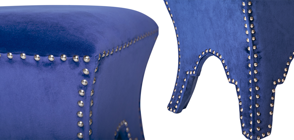 Пуф Pouf Blue Velor Пуф Pouf Blue Velor - Loft-Concept в Орле