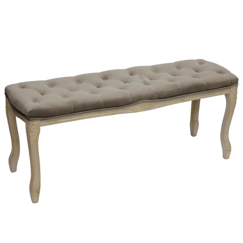 Банкетка French Provence Farmhouse Bench grey Бежево-серый Банкетка French Provence Farmhouse Bench grey Бежево-серый в Орле | Loft Concept