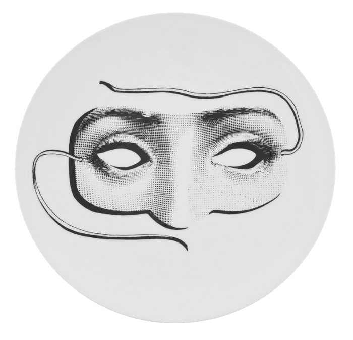 Декоративная тарелка Fornasetti 060 Черный Декоративная тарелка Fornasetti 060 Черный в Орле | Loft Concept