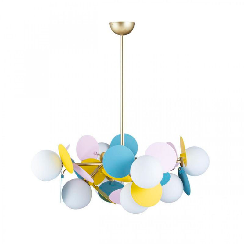 Люстра MATISSE Chandelier multicolor 8 ламп Мульти Золотой Люстра MATISSE Chandelier multicolor 8 ламп Мульти Золотой в Орле | Loft Concept