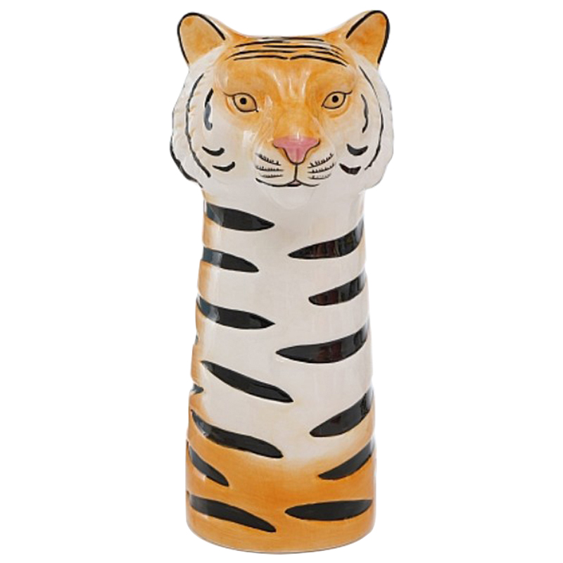 Ваза Tiger Vase Оранжевый Белый Черный Розовый пастельный Ваза Tiger Vase Оранжевый Белый Черный Розовый пастельный в Орле | Loft Concept