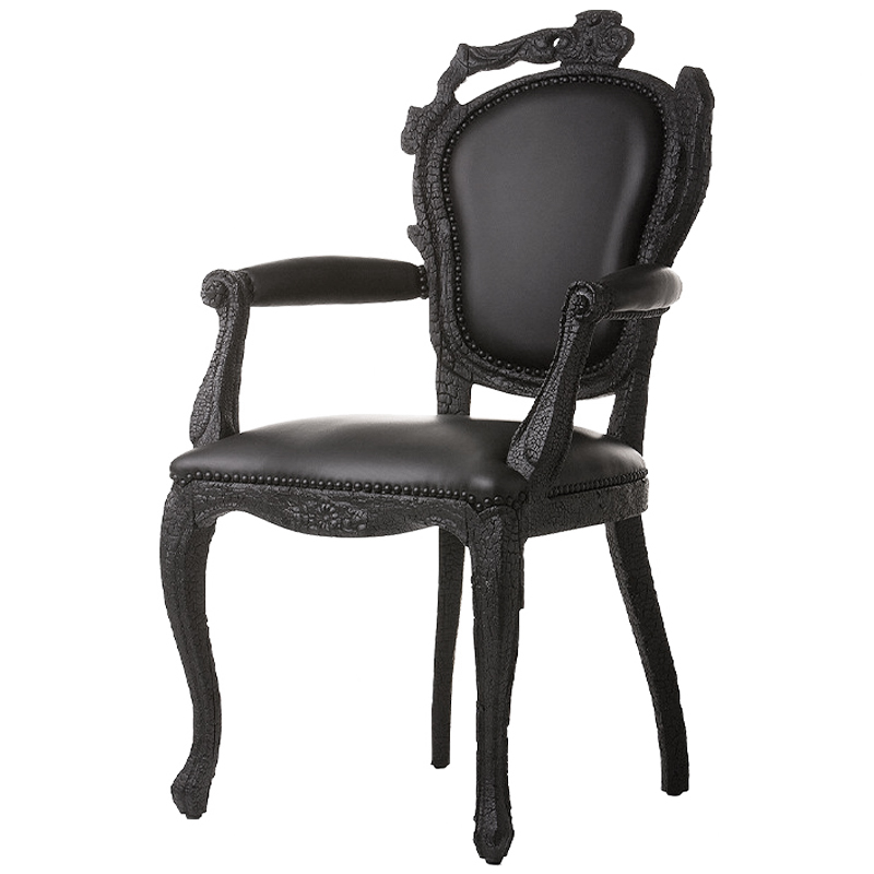 Дизайнерское Полукресло Moooi Smoke Dining Chair обугленный эффект Черный Дизайнерское Полукресло Moooi Smoke Dining Chair обугленный эффект Черный в Орле | Loft Concept