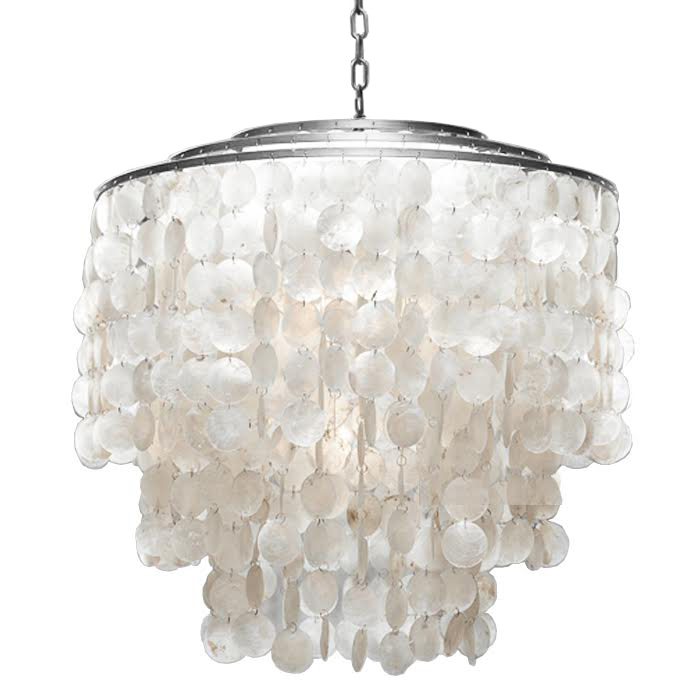 Люстра SHELL Chandelier 65 Серебро Белый Серебряный Люстра SHELL Chandelier 65 Серебро Белый Серебряный в Орле | Loft Concept
