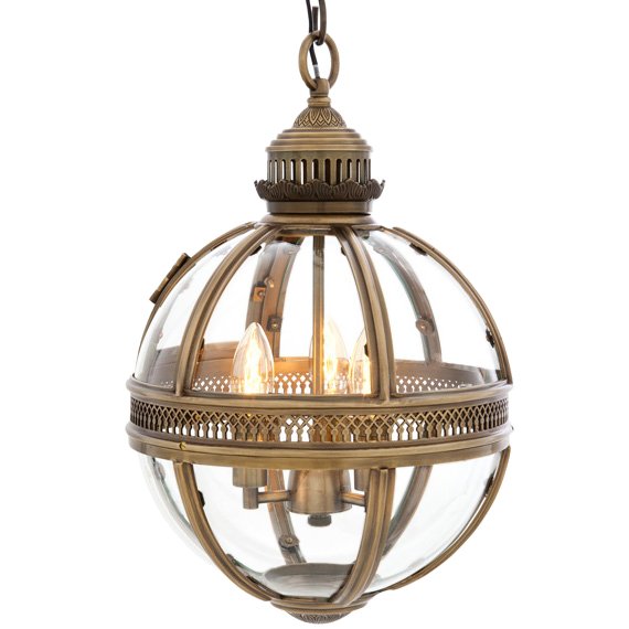 Люстра Lantern Residential Brass S Латунь Античная полированная Прозрачное Стекло Люстра Lantern Residential Brass S Латунь Античная полированная Прозрачное Стекло в Орле | Loft Concept