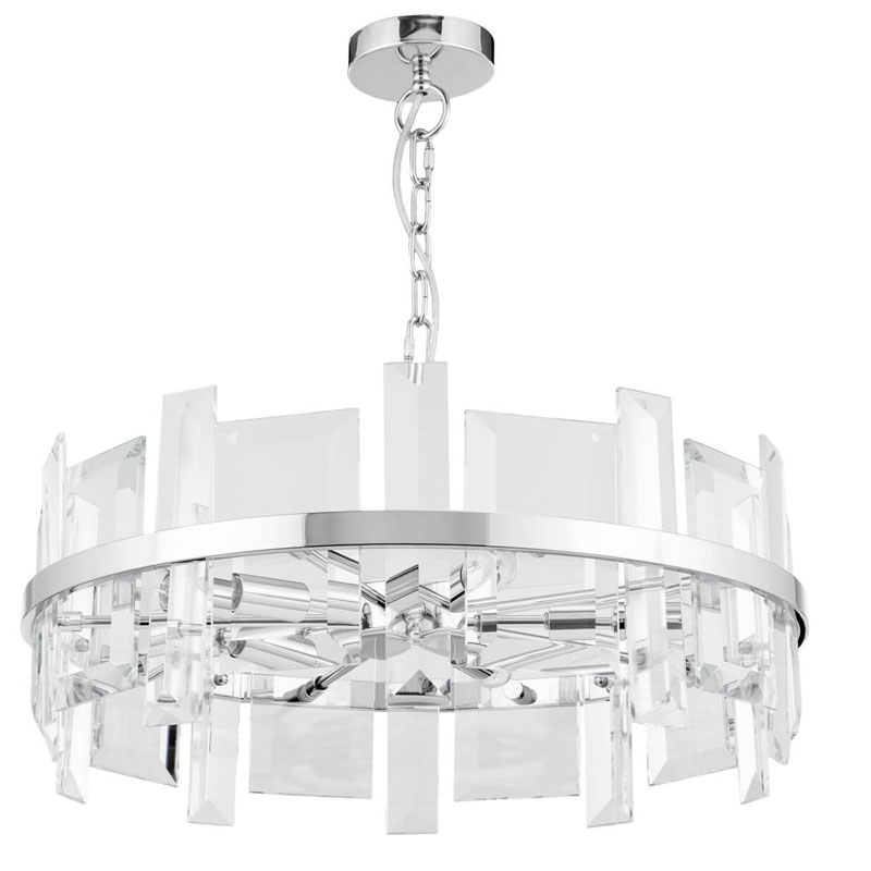 Люстра Harlow Crystal Round Chandelier chrome 5 Хром Люстра Harlow Crystal Round Chandelier chrome 5 Хром в Орле | Loft Concept