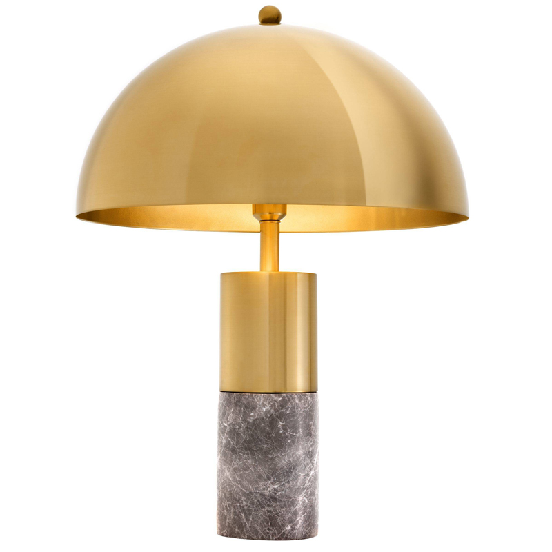 Настольная лампа Eichholtz Table Lamp Flair brass Латунь Серый Настольная лампа Eichholtz Table Lamp Flair brass Латунь Серый в Орле | Loft Concept