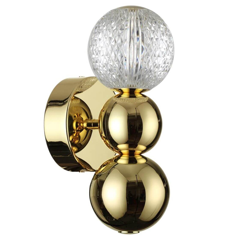 Светодиодное бра Crystal Globule Small Золото Золотой Прозрачный Светодиодное бра Crystal Globule Small Золото Золотой Прозрачный в Орле | Loft Concept
