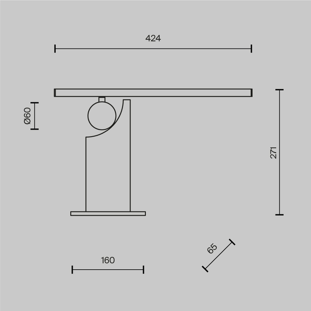 Настольный светильник Monumento 3000К 9Вт в Орле