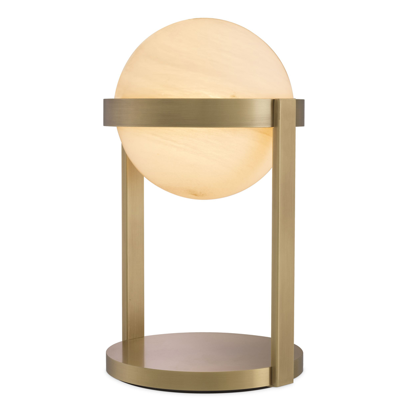 Настольная лампа Eichholtz Table Lamp Hayward brass Латунь Античная полированная Белое матовое стекло Настольная лампа Eichholtz Table Lamp Hayward brass Латунь Античная полированная Белое матовое стекло в Орле | Loft Concept
