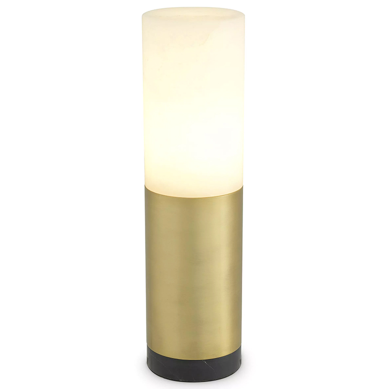 Настольная лампа Eichholtz Table Lamp McLean 11 cm Черный Мрамор Nero Латунь Бежевый Настольная лампа Eichholtz Table Lamp McLean 11 cm Черный Мрамор Nero Латунь Бежевый в Орле | Loft Concept