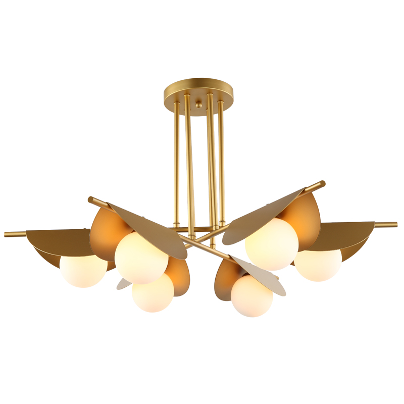 Люстра Pascal Chandelier Золотой Белый Люстра Pascal Chandelier Золотой Белый в Орле | Loft Concept
