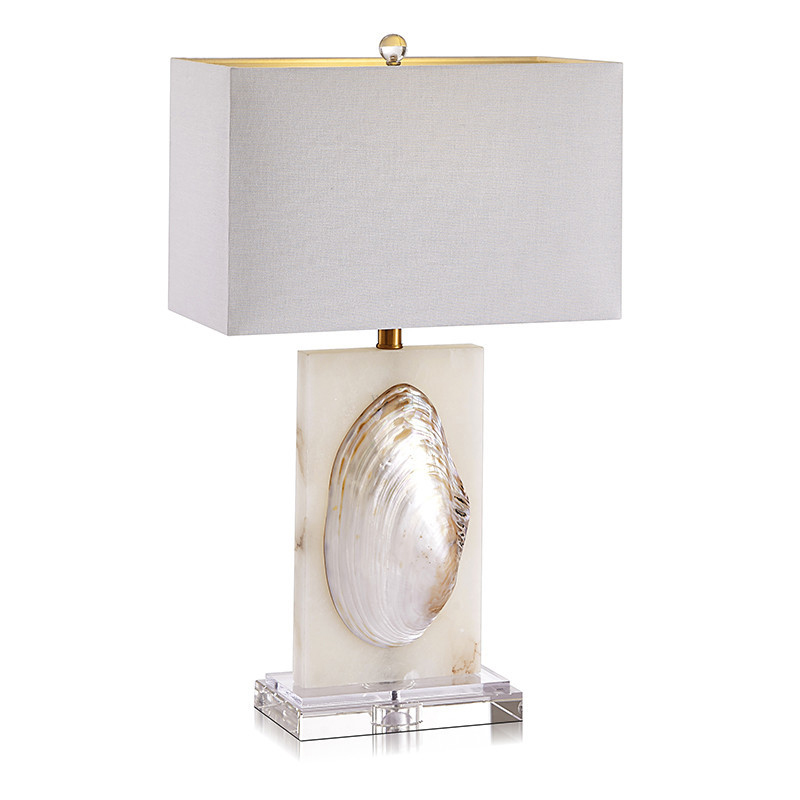 Настольная лампа Mother of Pearl Sink Перламутровый Белый Настольная лампа Mother of Pearl Sink Перламутровый Белый в Орле | Loft Concept