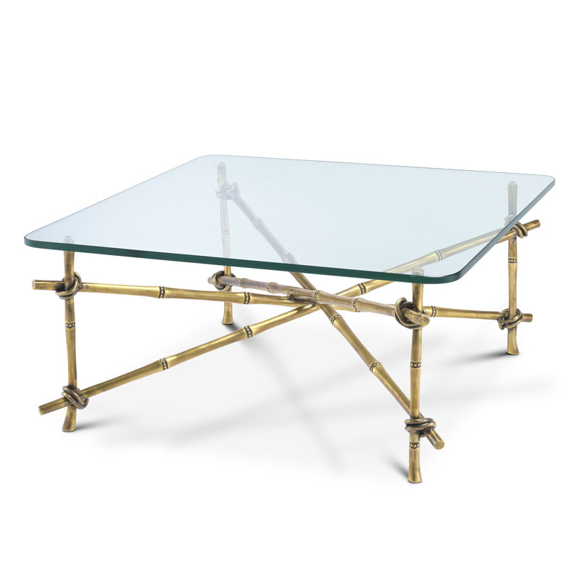 Кофейный стол Eichholtz COFFEE TABLE KAHALA Винтажная латунь Кофейный стол Eichholtz COFFEE TABLE KAHALA Винтажная латунь в Орле | Loft Concept