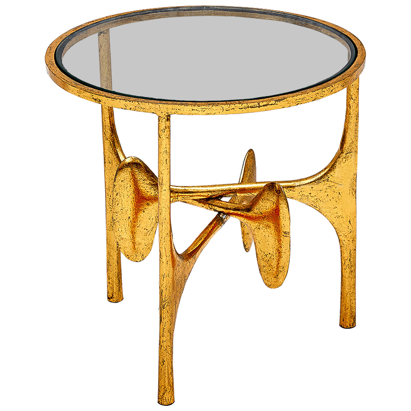 Приставной стол Vega Side Table Винтажное Светлое Золото Прозрачный Приставной стол Vega Side Table Винтажное Светлое Золото Прозрачный в Орле | Loft Concept