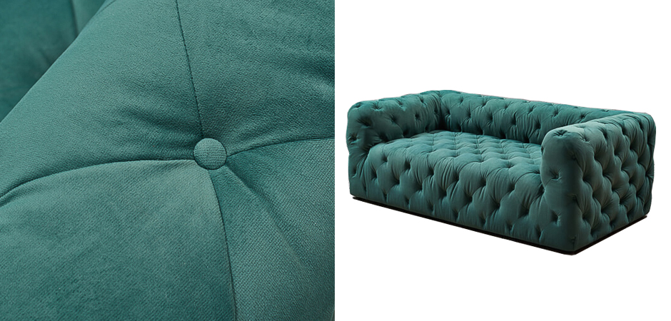 Диван Soho tufted green velor Диван Soho tufted green velor - Loft-Concept в Орле