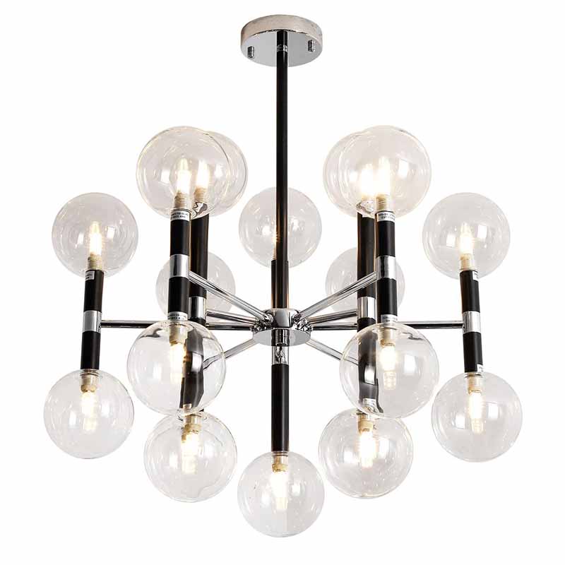 Люстра Danitza Chandelier Chrome Черный Хром Люстра Danitza Chandelier Chrome Черный Хром в Орле | Loft Concept