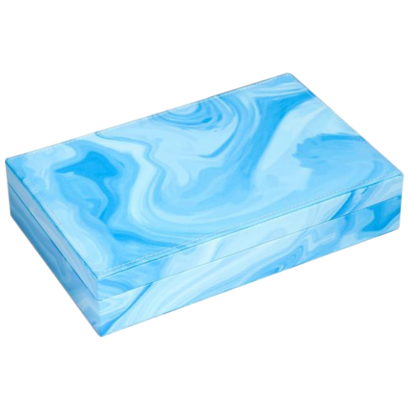 Шкатулка Marble Pattern Box blue Голубой Шкатулка Marble Pattern Box blue Голубой в Орле | Loft Concept