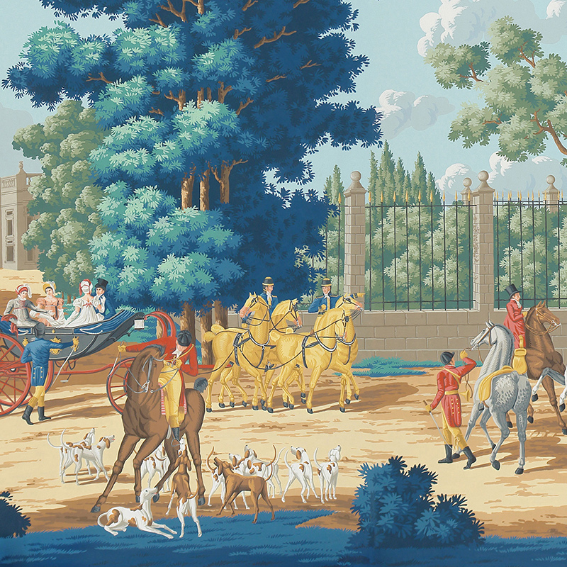 Обои ручная роспись La Chasse de Compiegne Jacquemart Обои ручная роспись La Chasse de Compiegne Jacquemart в Орле | Loft Concept