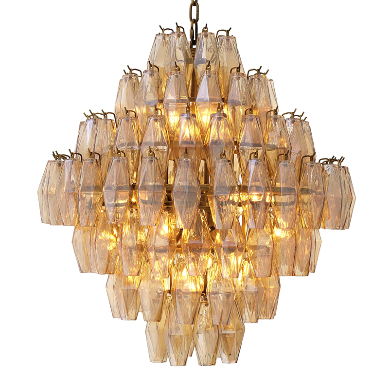 Люстра Eichholtz Chandelier Benini L Amber Янтарный Латунь Люстра Eichholtz Chandelier Benini L Amber Янтарный Латунь в Орле | Loft Concept