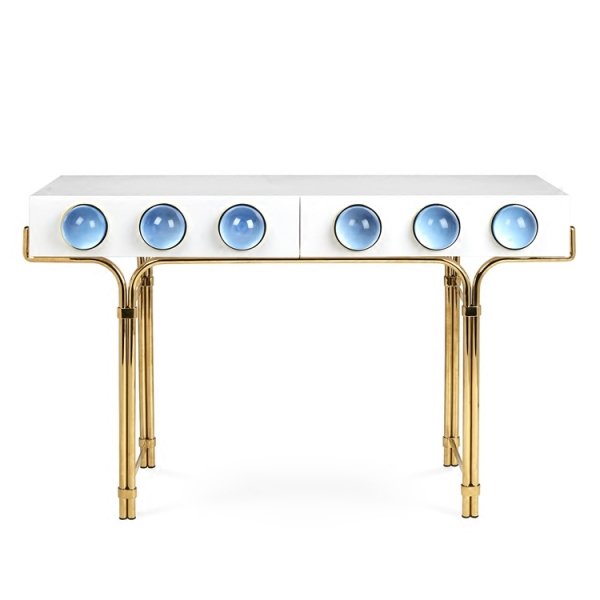 Консоль Globo Console Синий цвет Белый в Орле | Loft Concept 