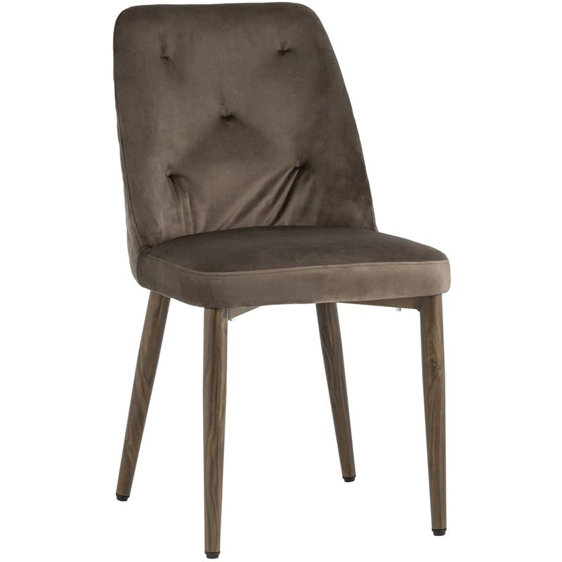 Стул Emma Chair Коричневый Велюр Коричневый Стул Emma Chair Коричневый Велюр Коричневый в Орле | Loft Concept