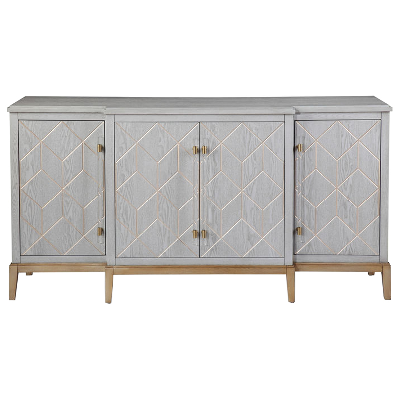 Комод Margaux Chest of Drawers Серый Латунь Прозрачный Комод Margaux Chest of Drawers Серый Латунь Прозрачный в Орле | Loft Concept