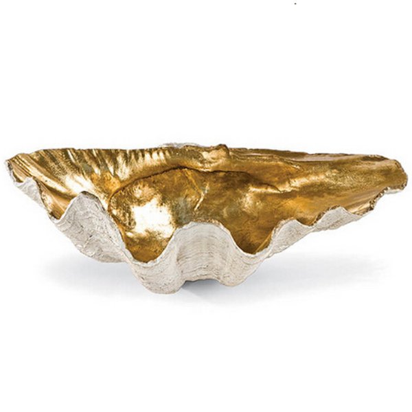 Аксессуар ракушка Seashell Gold Белый Золотой Аксессуар ракушка Seashell Gold Белый Золотой в Орле | Loft Concept