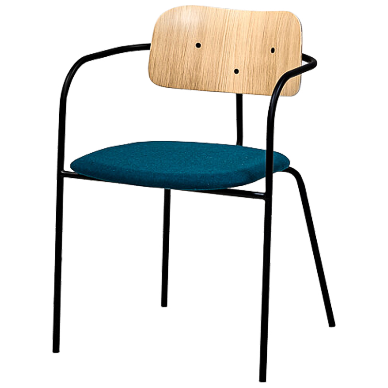 Стул Pilar Loft Stool blue Черный Морская синь Древесина Стул Pilar Loft Stool blue Черный Морская синь Древесина в Орле | Loft Concept