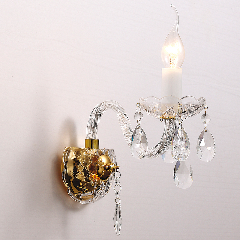 Бра Megane Sconce One Глянцевое золото Прозрачный Бра Megane Sconce One Глянцевое золото Прозрачный в Орле | Loft Concept
