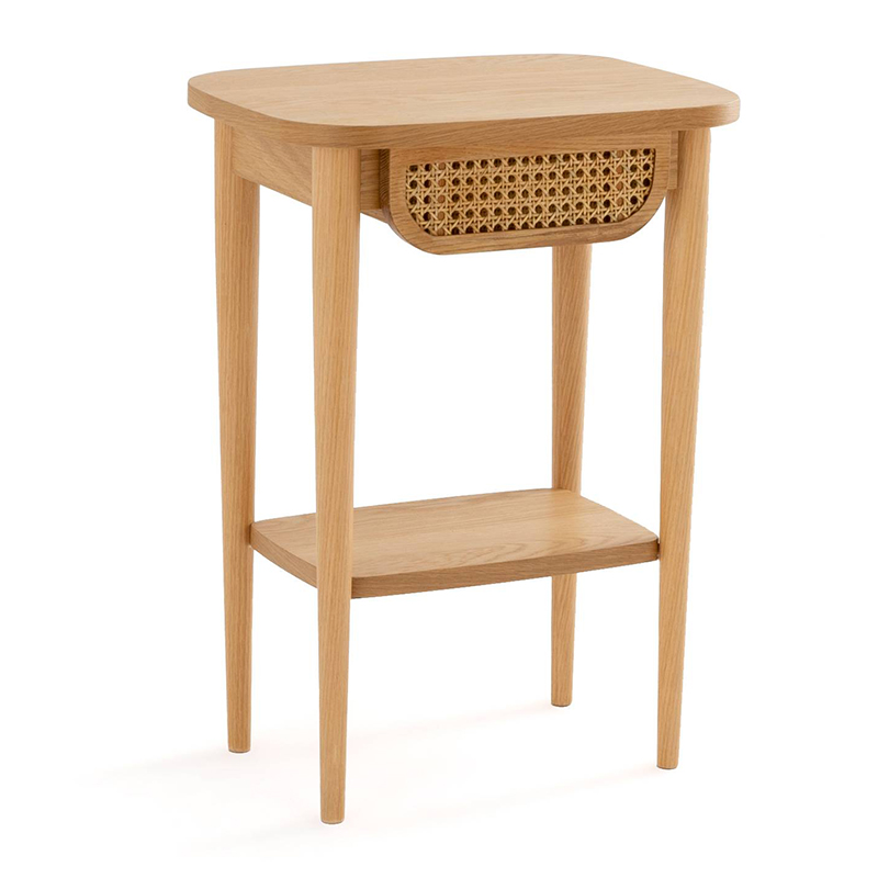 Приставной стол Morten Wicker Side Table Светлый дуб Приставной стол Morten Wicker Side Table Светлый дуб в Орле | Loft Concept