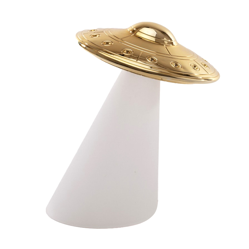 Настольная лампа Seletti Roswell Белый Золотой Настольная лампа Seletti Roswell Белый Золотой в Орле | Loft Concept