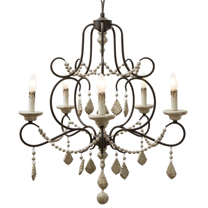 Люстра Wood Myst chandelier Черный Бежевый Люстра Wood Myst chandelier Черный Бежевый в Орле | Loft Concept
