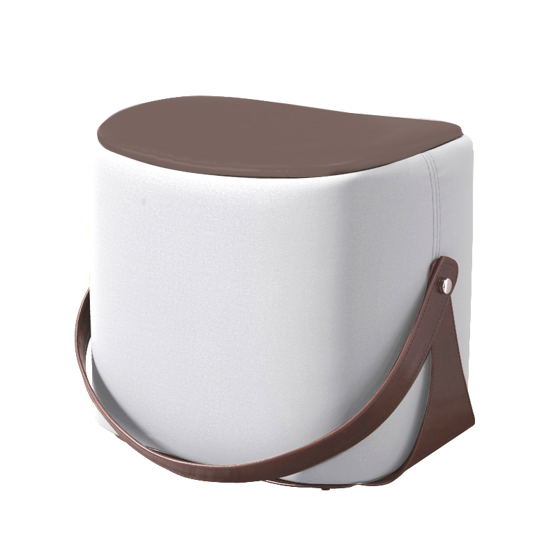 Пуф Langtry Pouf White Коричневый Белый Пуф Langtry Pouf White Коричневый Белый в Орле | Loft Concept