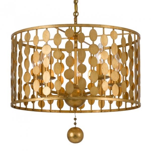 Люстра Crystorama Lighting Group Layla Light Латунь Люстра Crystorama Lighting Group Layla Light Латунь в Орле | Loft Concept