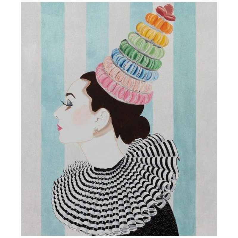 Картина Audrey with Rainbow Macaroon Headdress and Collar Мульти Картина Audrey with Rainbow Macaroon Headdress and Collar Мульти в Орле | Loft Concept