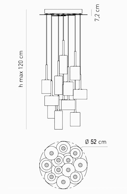Люстра AXO Light Spillray Suspension Lamp Люстра AXO Light Spillray Suspension Lamp в Орле