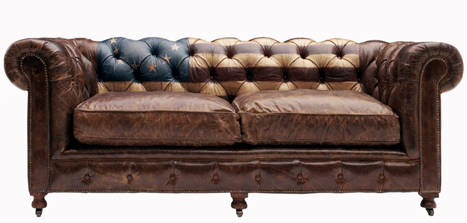 Диван Chesterfield Rebel Sofa Stars & Stripes Andrew Martin Диван Chesterfield Rebel Sofa Stars & Stripes Andrew Martin - Loft-Concept в Орле
