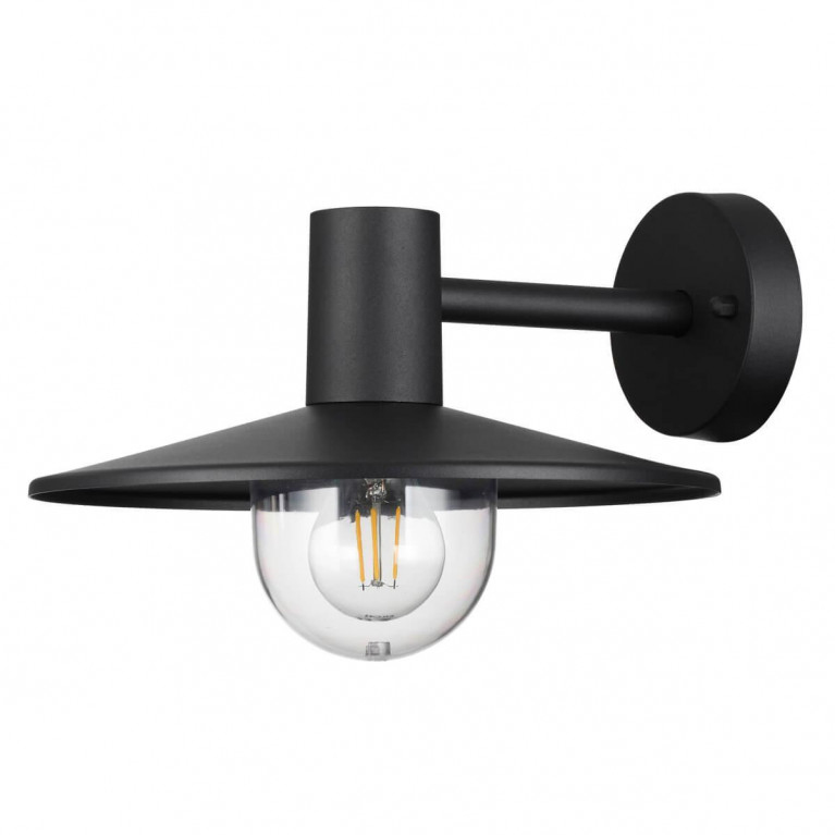 Уличный настенный светильник Leicester Street Wall Lamp Черный Уличный настенный светильник Leicester Street Wall Lamp Черный в Орле | Loft Concept