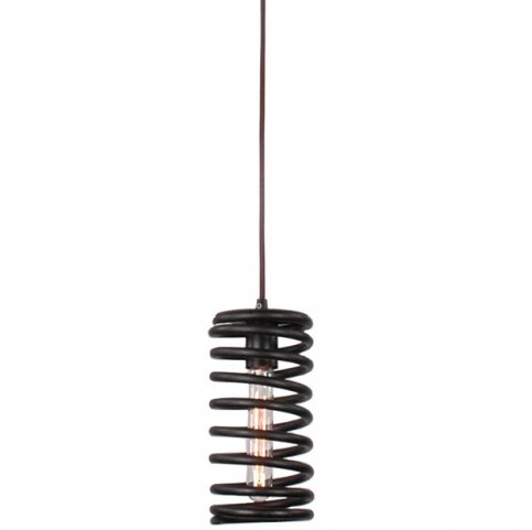 Подвесной светильник Loft Spring Pendant Vertical Черный Подвесной светильник Loft Spring Pendant Vertical Черный в Орле | Loft Concept