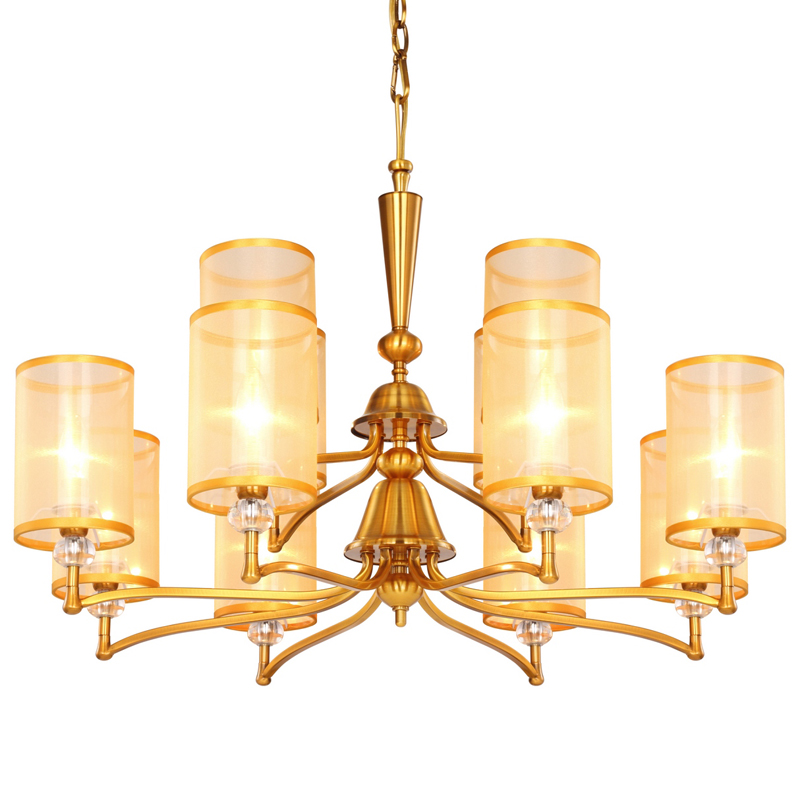 Люстра Boniface Chandelier Double Латунь Золотой Шампань Прозрачный Люстра Boniface Chandelier Double Латунь Золотой Шампань Прозрачный в Орле | Loft Concept