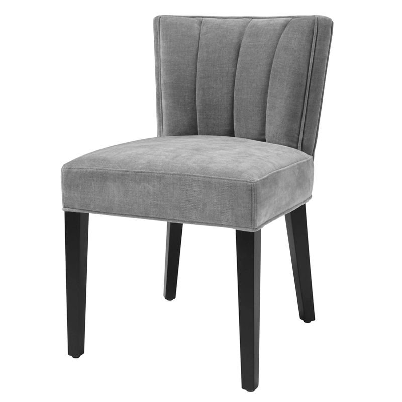 Стул Eichholtz Dining Chair Windhaven Grey Серый Черный Стул Eichholtz Dining Chair Windhaven Grey Серый Черный в Орле | Loft Concept