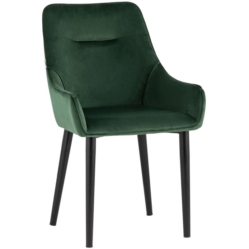 Стул Joan Chair Темно-Зеленый Велюр Зеленый Черный Стул Joan Chair Темно-Зеленый Велюр Зеленый Черный в Орле | Loft Concept