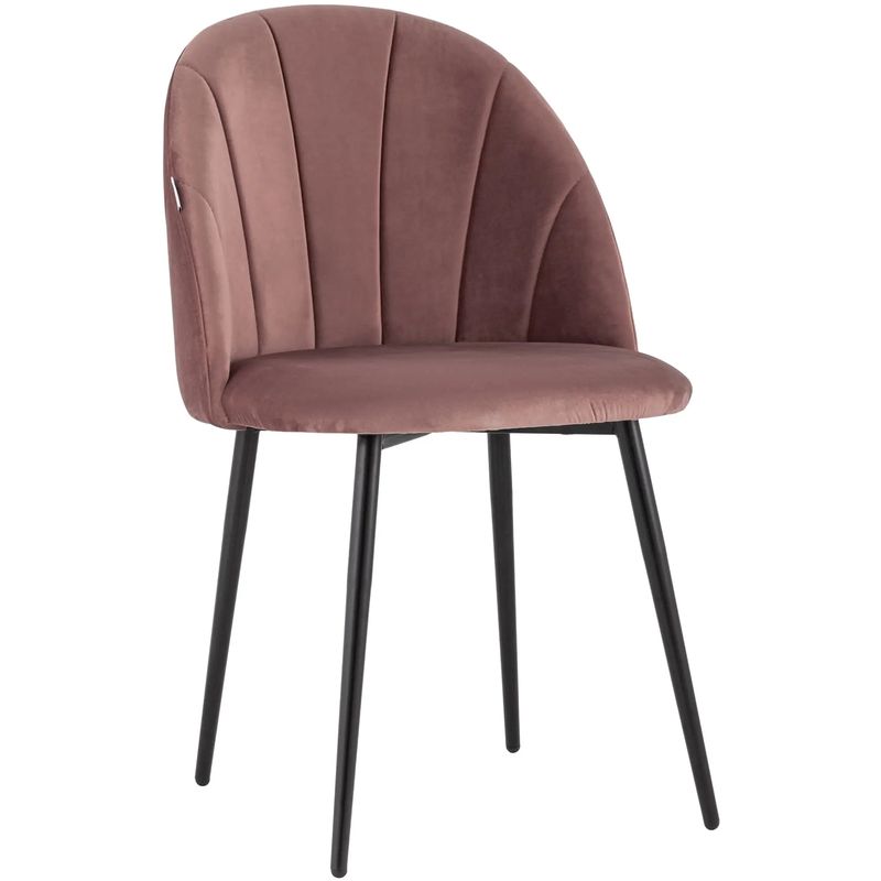 Стул Balsari S Chair Пыльно-Розовый Велюр Розовый пастельный Черный Стул Balsari S Chair Пыльно-Розовый Велюр Розовый пастельный Черный в Орле | Loft Concept